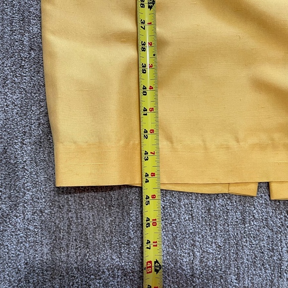Vintage Levante 100% Silk Tulip Sleeve Dress – Yellow,‎ Size 12 - Picture 12 of 15